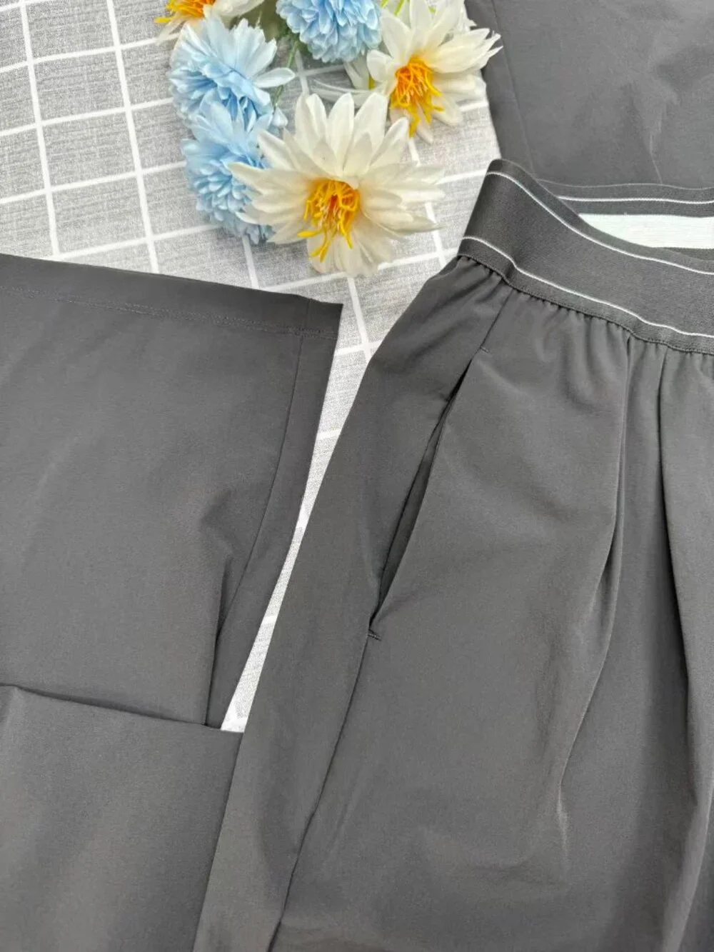 💐NWT ALO Yoga Straight Leg Trousers😉 Dark Grey & XXS | Regular Length-Office
